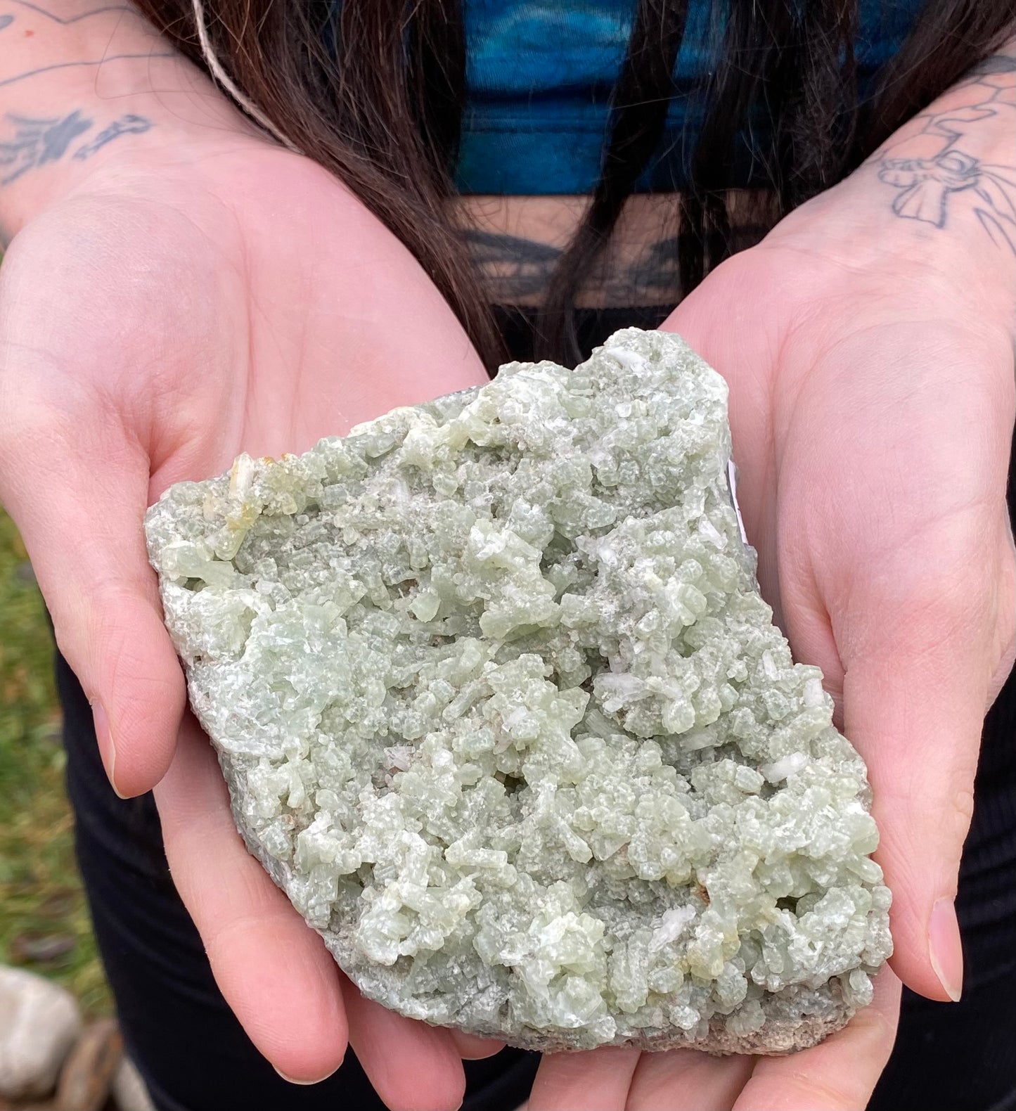 Prehnite cluster