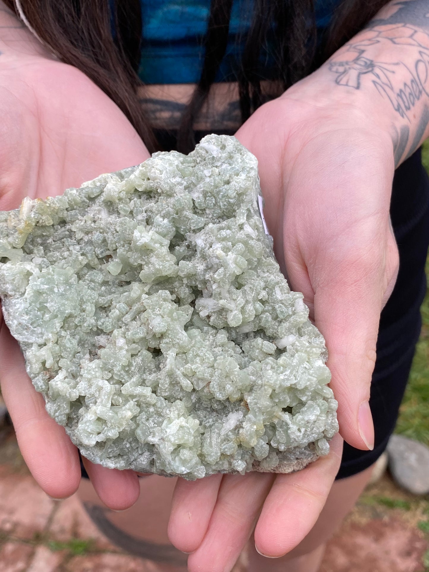 Prehnite cluster